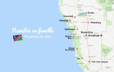 visiter la namibie : carte et itinéraire